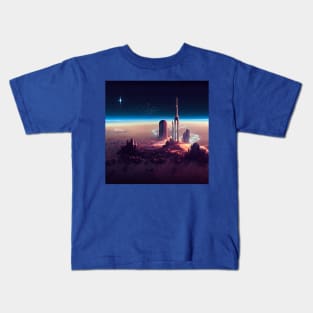 Interplanetary Spaceport Kids T-Shirt